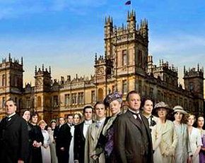 Highclere Castle in Hampshire, filming location of Downton Abbey TV series 